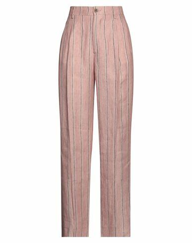 Berwich Woman Pants Pink Linen Cover