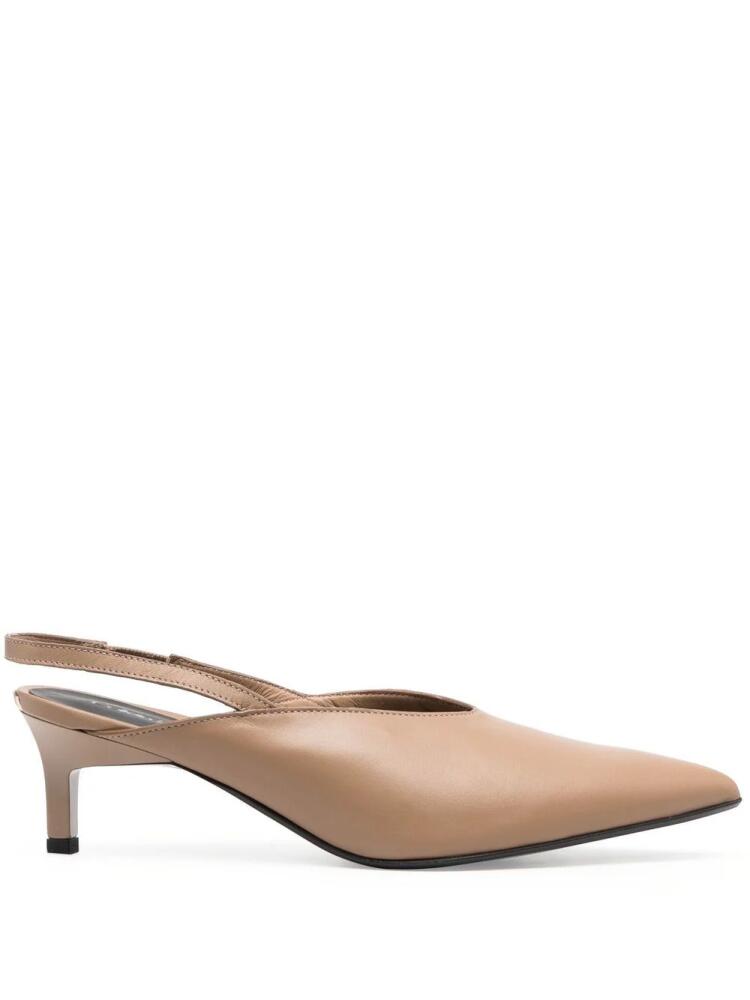 Calvin Klein kitten-heel slingback pumps - Brown Cover