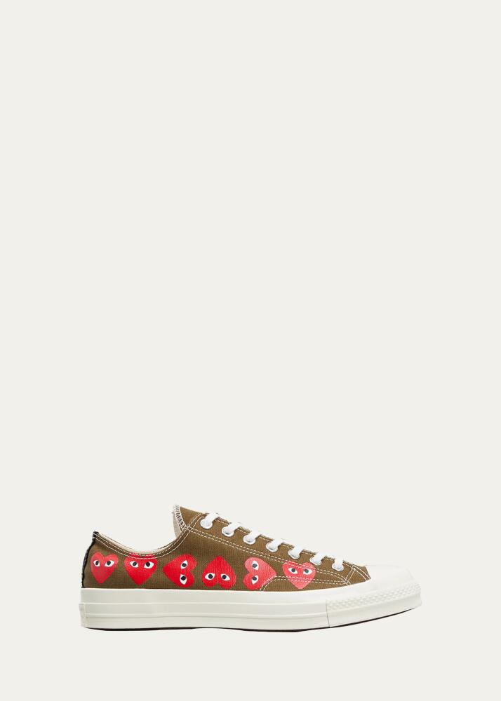 Comme des Garcons x Converse Men's Multi Heart Low-Top Sneakers Cover