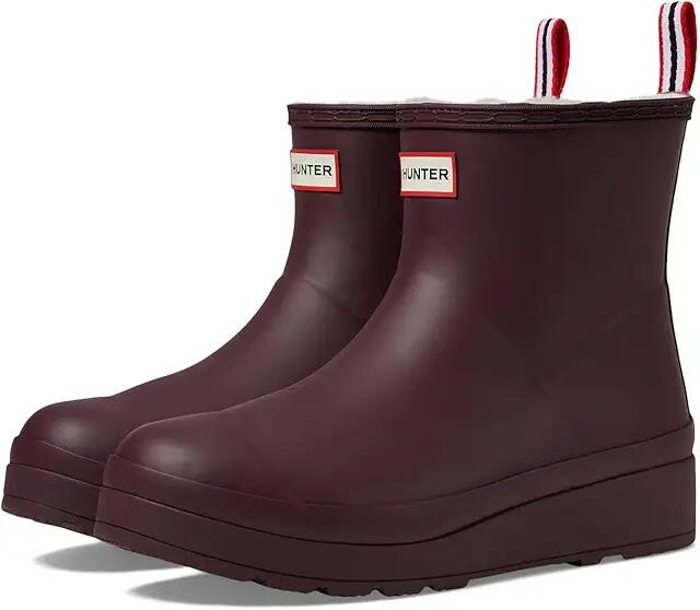 Hunter Play Shrt Insulatd (Dark Red) Women's Rain Boots Cover