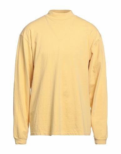 John Elliott Man T-shirt Yellow Cotton Cover