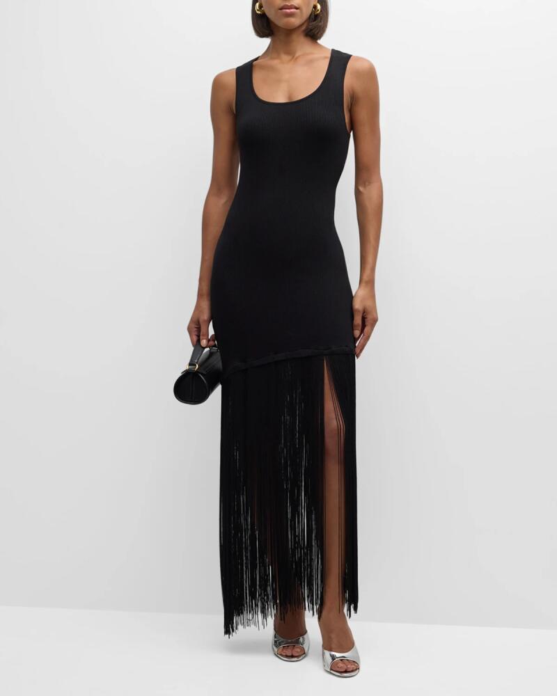 Le Superbe Sleeveless Fringe Tank Dress Cover