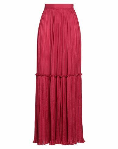 Alberta Ferretti Woman Maxi skirt Fuchsia Silk, Polyamide Cover