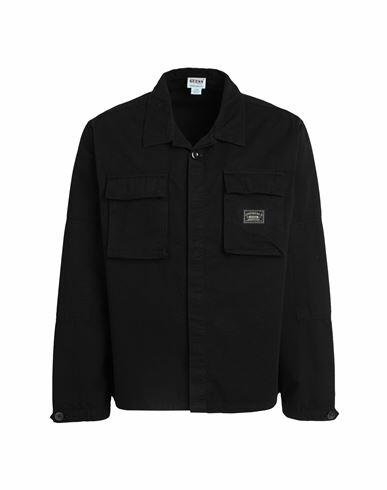 Guess Man Shirt Black Cotton Cover