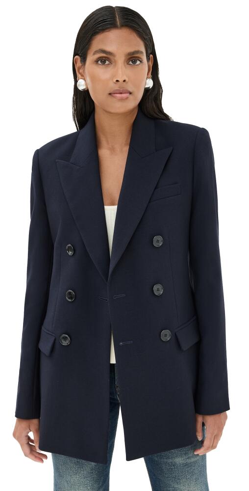 AMI Double Breasted Jacket Navy Blue Cover