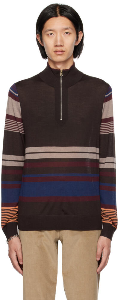 Paul Smith Brown Striped Sweater Cover