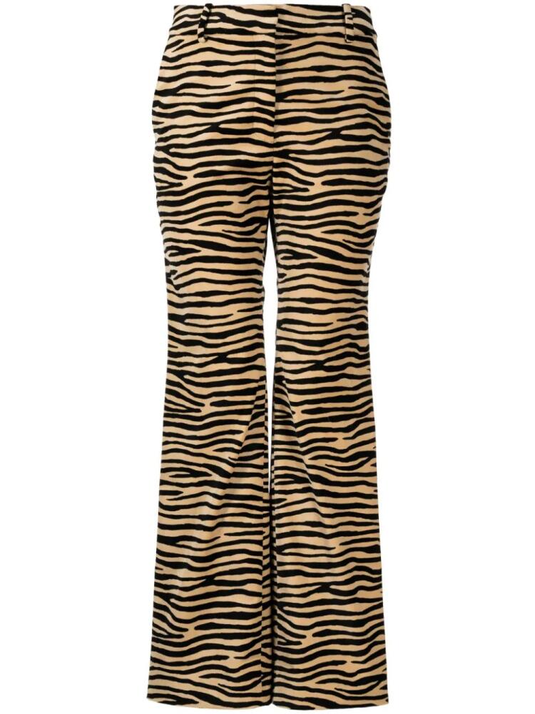 Rabanne tiger-print straight-leg trousers - Multicolour Cover