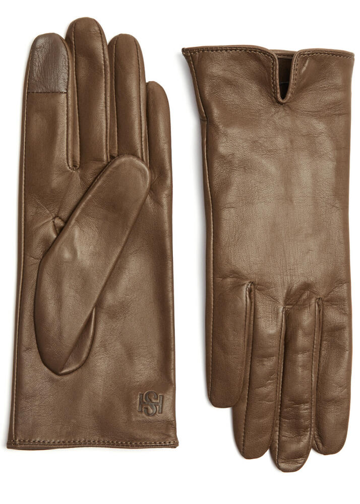 Handsome Stockholm Essentials Leather Gloves - Taupe Cover