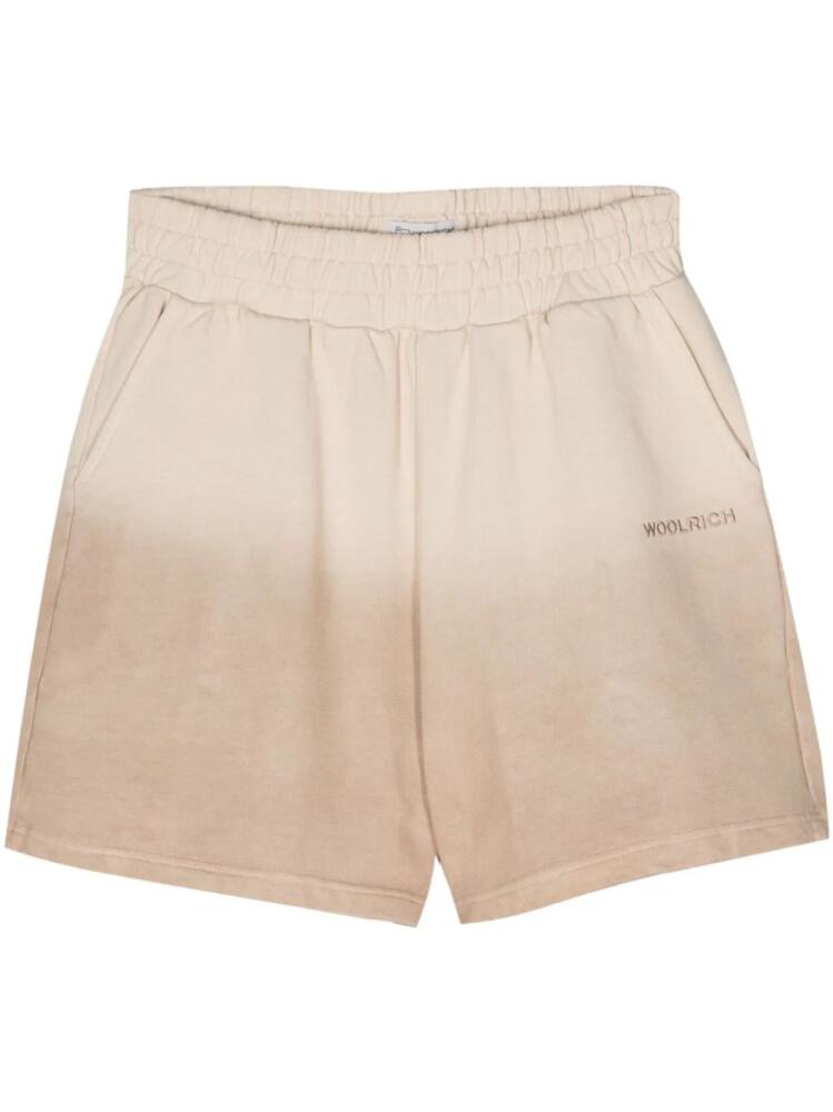 Woolrich gradient-print cotton shorts - Neutrals Cover