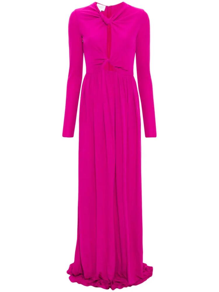 Giambattista Valli twisted cut-out maxi dress - Pink Cover