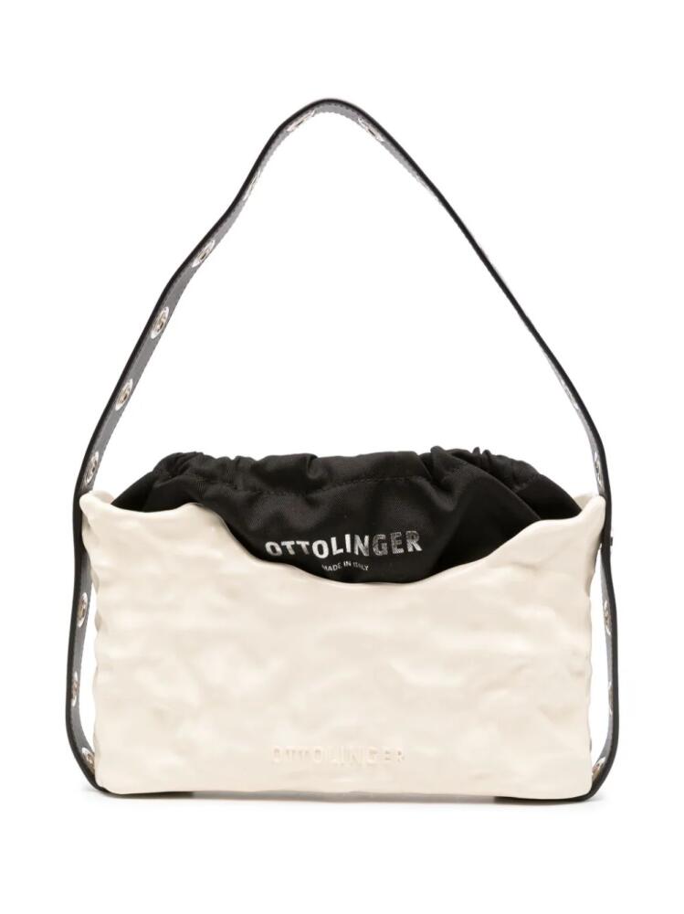 Ottolinger logo-embossed leather shoulder bag - Neutrals Cover