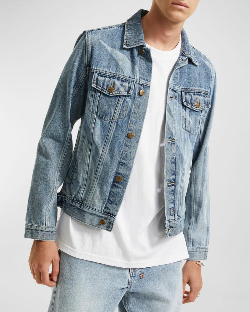 Ksubi Men's Classic Retrograde Denim Trucker Jacket Cover