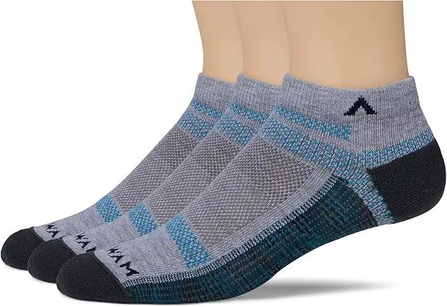 Wigwam Ultra Cool-Lite Low 3-Pack (Caribbean) Crew Cut Socks Shoes Cover