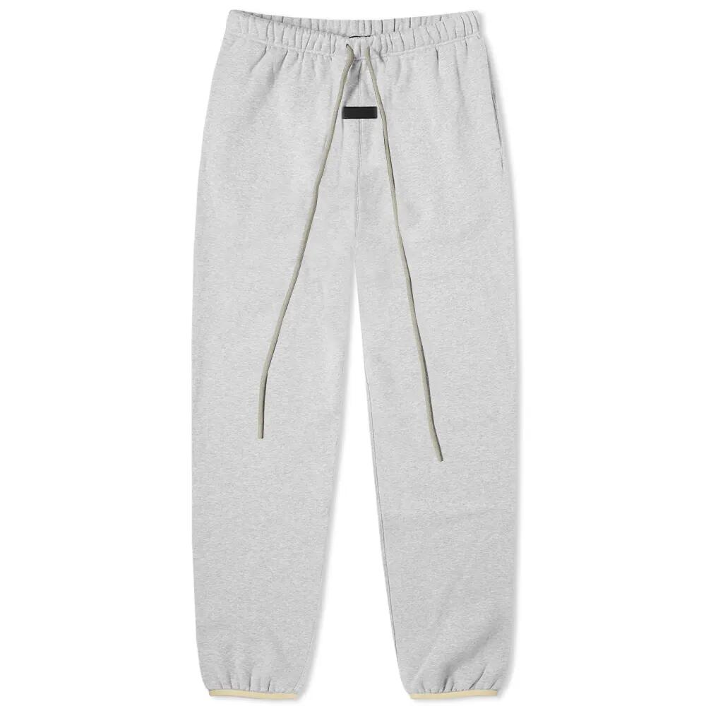 Fear of God ESSENTIALS Men's Spring Tab Detail Sweat Pants in Light Heather Grey Cover