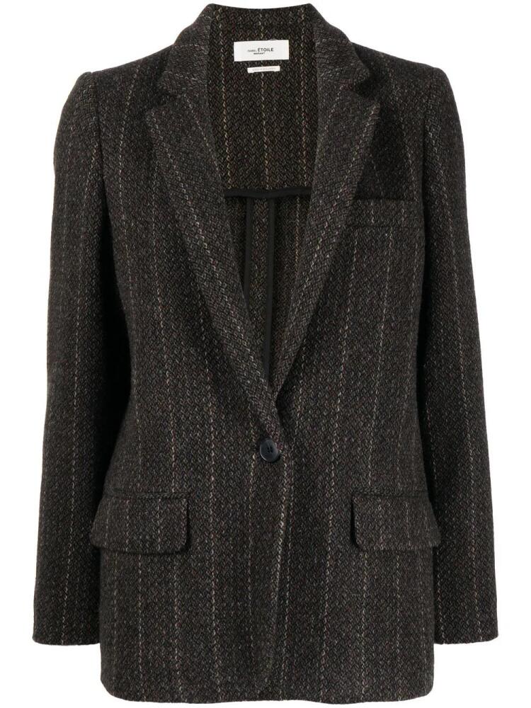 MARANT ÉTOILE Charlyne single-breasted wool blazer - Brown Cover