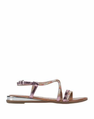 Gioseppo Woman Sandals Rose gold Leather Cover