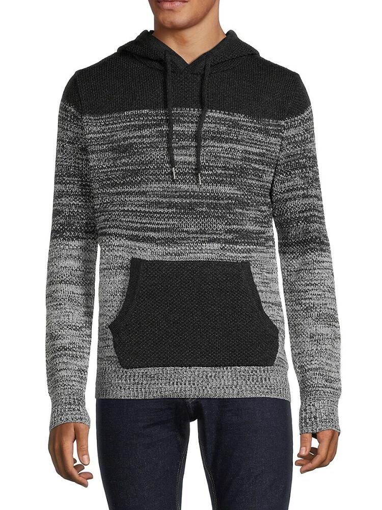 X Ray Men's Tonal Colorblock Hoodie - Grey Cover