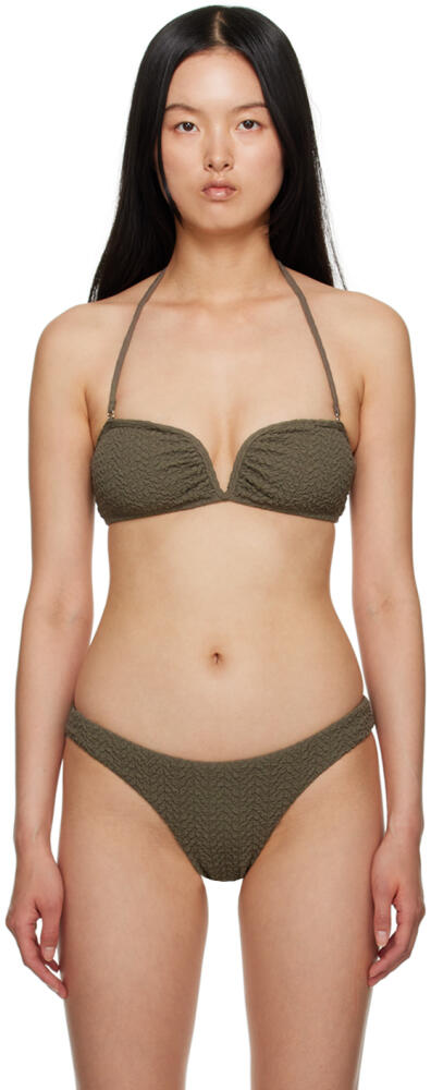 Nanushka Khaki Merve Bikini Bottoms Cover