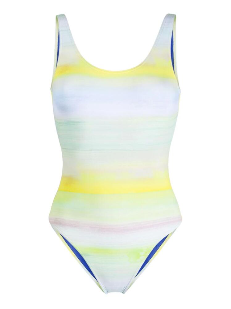 Paul Smith round-neck striped swimsuit - Green Cover