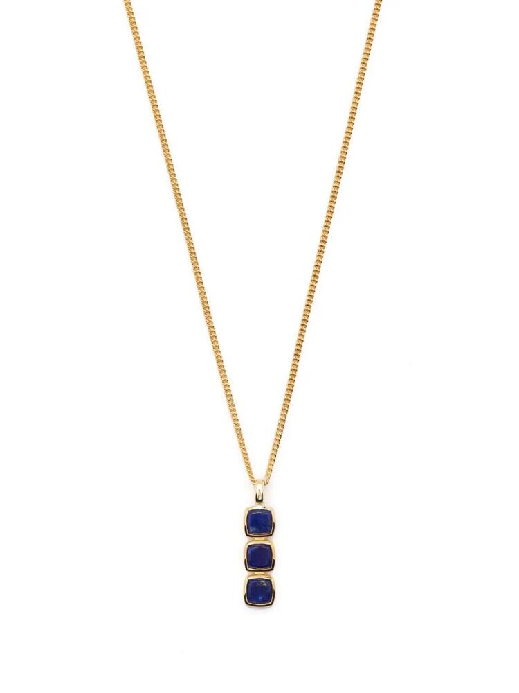 Tom Wood Mini Cushion lapis lazuli pendant necklace - Gold Cover