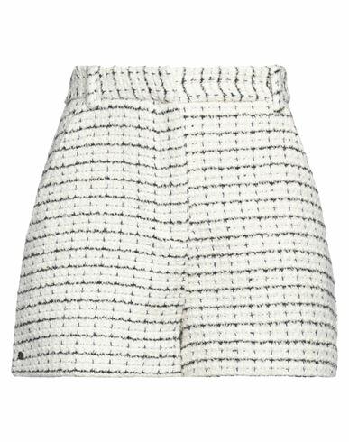 Maje Woman Shorts & Bermuda Shorts Ivory Cotton, Acrylic, Polyester, Nylon Cover