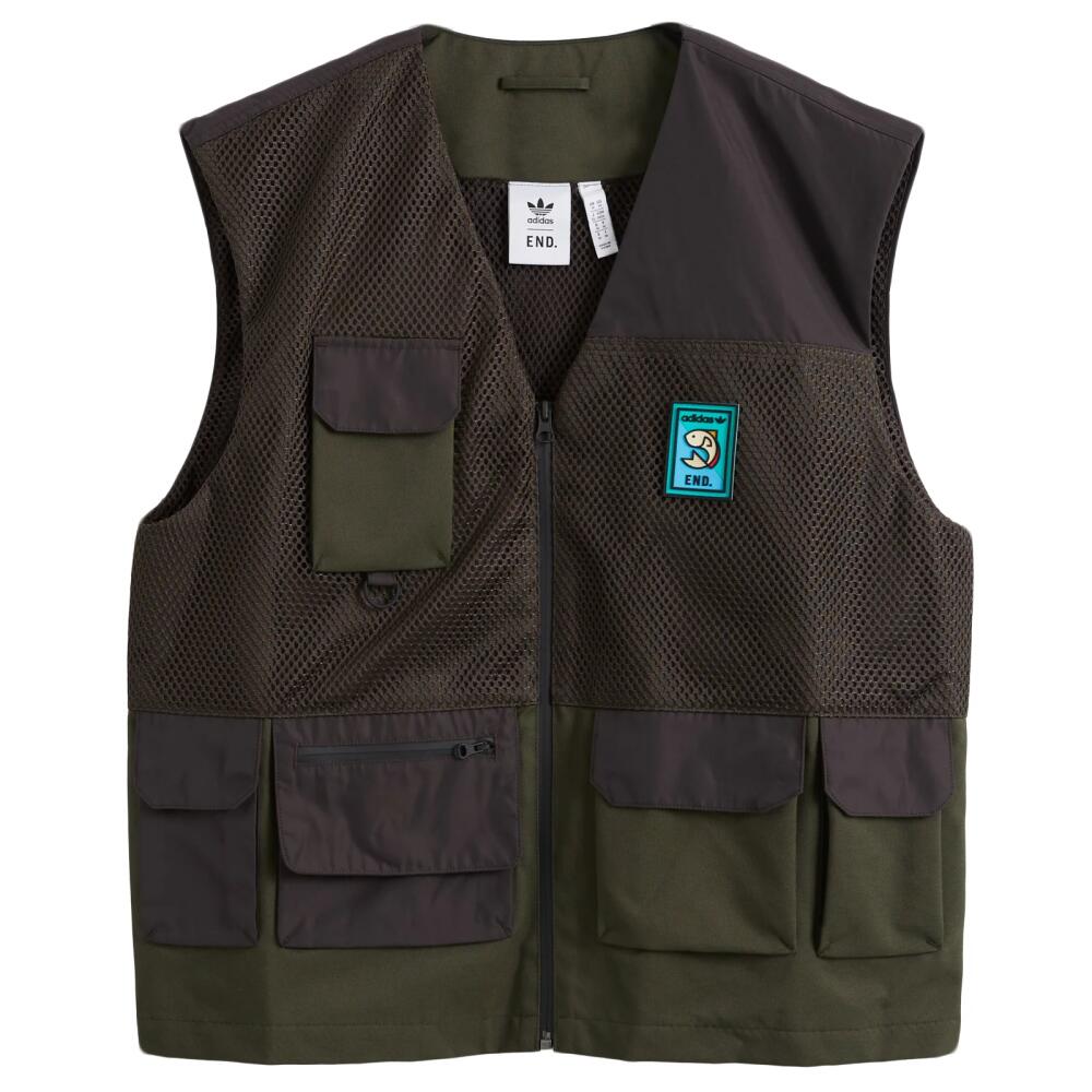 END. X Adidas Flyfishing Vest in Night Cargo Cover