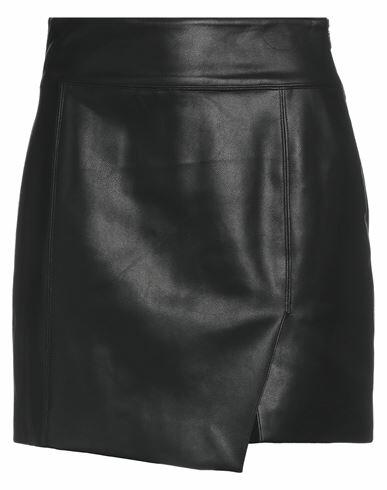 Bcbgmaxazria Woman Mini skirt Black Polyurethane Cover