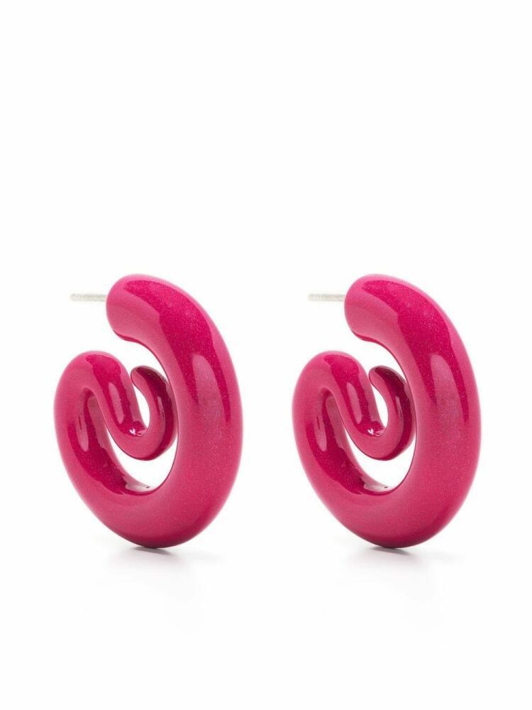 Panconesi Serpent hoop earrings - Pink Cover