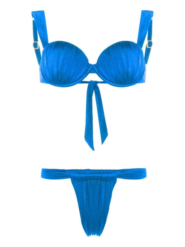 Noire Swimwear ruched balconette bikini - Blue Cover