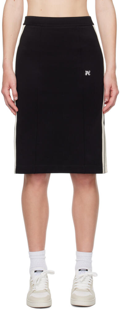 Palm Angels Black Monogram Midi Skirt Cover