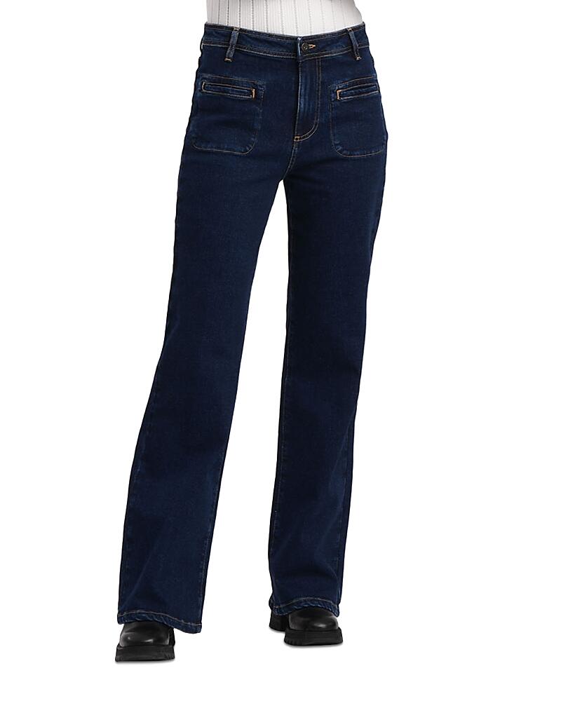 La Fee Maraboutee Patch Pocket Wide Leg Jeans in Brut Cover