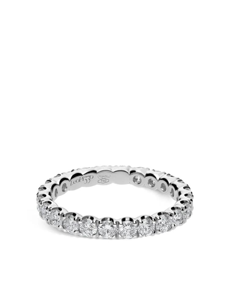 LEO PIZZO 18kt white gold Anniversary diamond ring - Silver Cover