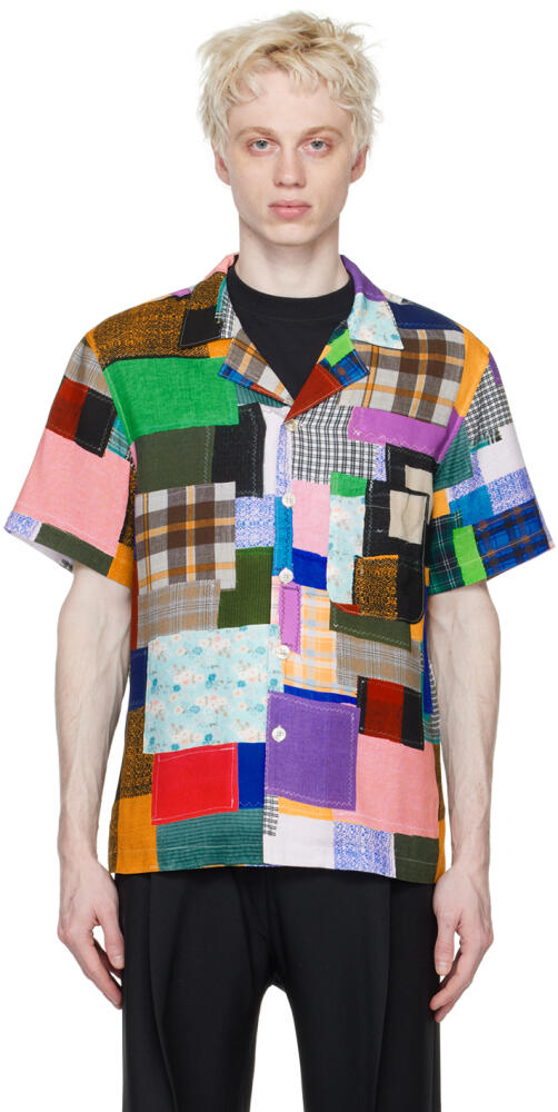 Stockholm (Surfboard) Club Multicolor Patchwork Printed Shirt Cover