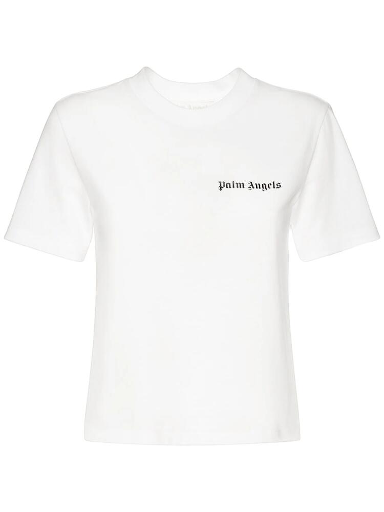 PALM ANGELS Classic Logo Cotton Jersey T-shirt Cover