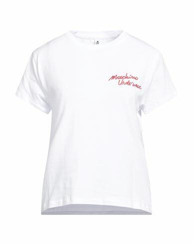 Moschino Woman Undershirt White Cotton, Elastane Cover