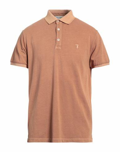 Trussardi Man Polo shirt Camel Cotton Cover