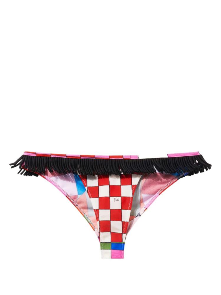 PUCCI check-print bikini bottoms - Multicolour Cover