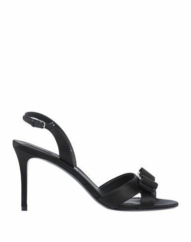 Ferragamo Woman Sandals Black Textile fibers Cover