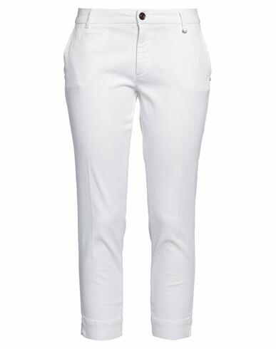 Mason's Woman Pants White Cotton, Lyocell, Elastane Cover