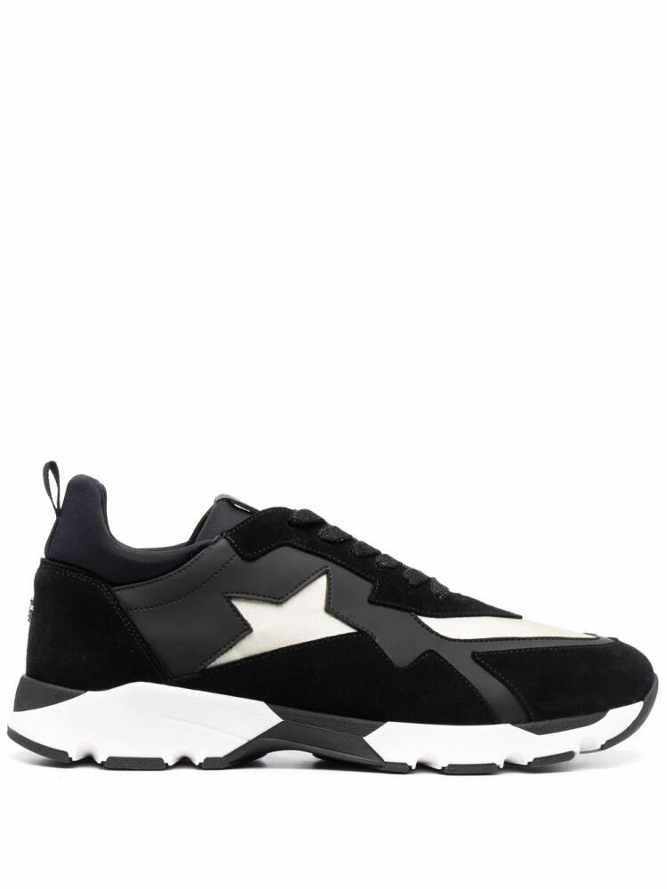 Lorena Antoniazzi panelled lace-up sneakers - Black Cover