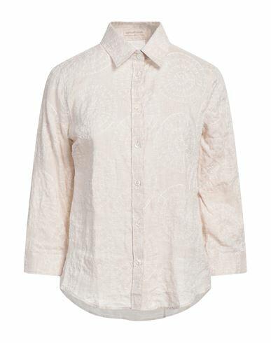 Camicettasnob Woman Shirt Beige Linen Cover