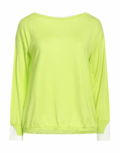 Gran Sasso Woman Sweater Acid green Virgin Wool Cover