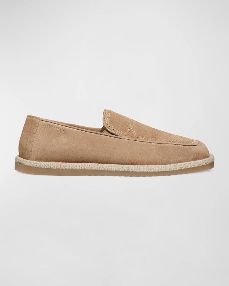 Stuart Weitzman Men's Harbor Venetian Suede Espadrilles Cover