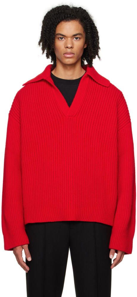 Bottega Veneta Red Heavy Polo Cover