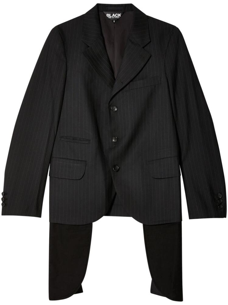 Black Comme Des Garçons pinstripe pocket bag blazer Cover