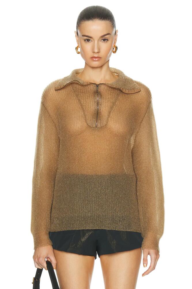 Maison Margiela Crewneck Sweater in Brown Cover