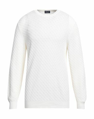 Drumohr Man Sweater Cream Cotton Cover