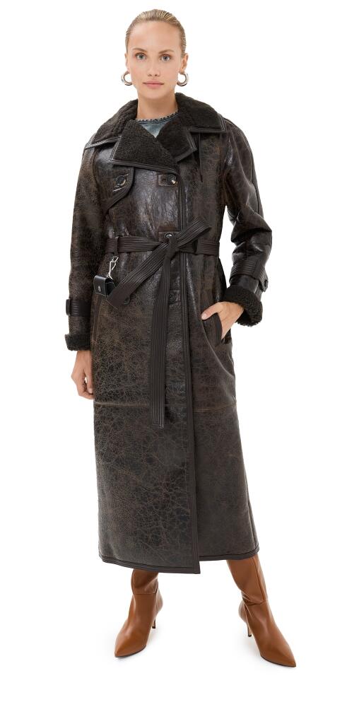 Saks Potts Alexa Trenchcoat Distressed Brown Cover