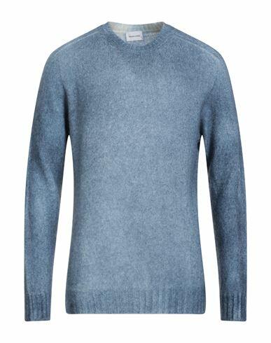 Scaglione Man Sweater Slate blue Alpaca wool, Polyamide, Wool Cover