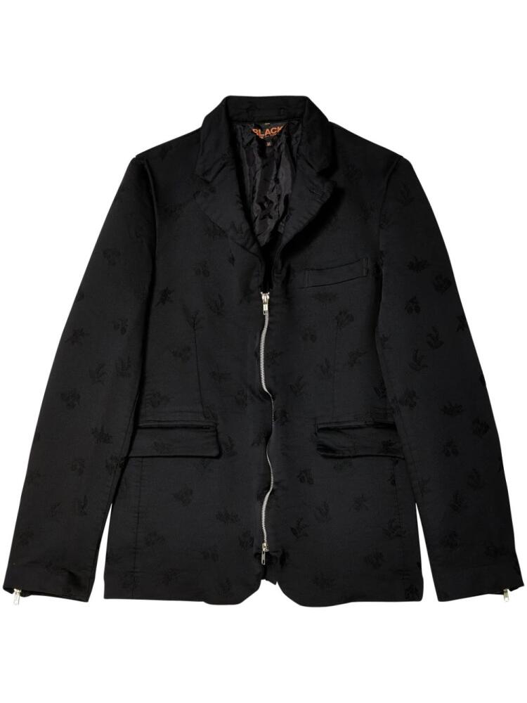 Black Comme Des Garçons floral-embroidered jacket Cover